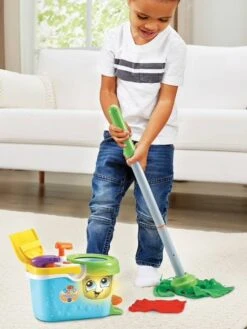 P'tit Chariot De Ménage Magi'clean - VTECH Multicolore - Toutes Les Marques -Magasin De Jouets ptit chariot de menage magiclean vtech 2