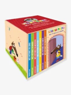 P'tit Loup - Bibliothèque - "Mes 7 Livres De La Semaine" - AUZOU Beige - Auzou