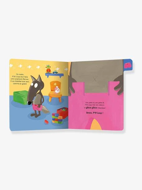 P'tit Loup - P'tit Loup Apprend à S'habiller - AUZOU Bleu - Auzou 2 P'tit Loup - P'tit Loup Apprend à S'habiller - AUZOU Bleu - Auzou – Image 2