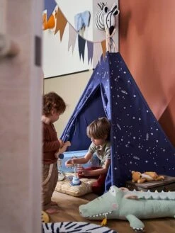 Tipi Avec Détails Phosphorescents Constellation Bleu - Vertbaudet -Magasin De Jouets tipi avec details phosphorescents constellation 4